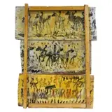 Purvis Young, Untitled, Mixed media, Acrylic, nails, and found materials on particle board