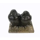Laurence Isard, Untitled, 2 Bronze Plumb Birds, signed, numbered edition on side