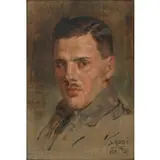 Stevan Aleksić, Self-Portrait, Oil on canvas