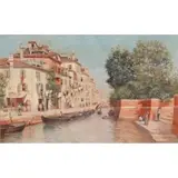 Warren Sheppard, A Canal in Venice, Oil on canvas