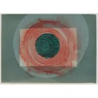 Howard Hodgkin, Sun, From More Indian Views, 1976, Colored lithograph on paper