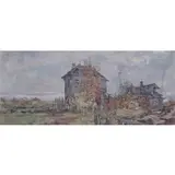 Sergueï Chepik, La Vieille Masion (The Old House), 1983, Oil on canvas