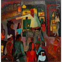 Vincent Smith, For My People, 1965, Oil on Masonite