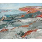 Alan Gussow, Mohegan Coast, 1962, Oil on masonite