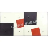 Ken Aptekar, Clean Break, 2006, Mixed media, oil on wood, sandblasted glass and bolts