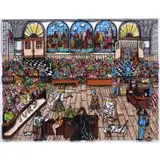Charles Fazzino, Kangaroo Court, 3D Serigraph