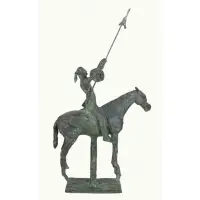 Harry Jackson, To the Gods, Bronze, green patina
