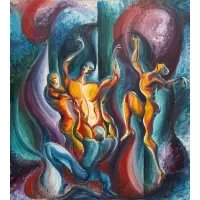 Gypsy Moth by Hugh Auchincloss Steers, Acrylic on canvas, sold Sep 2025