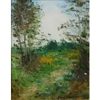 Jacques Michel Dunoyer, Landscape, Oil on canvas