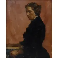 David Wu Ject-Key, Portrait of a Lady, Oil on canvas