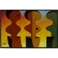 Hon Chew Hee, Untitled (Abstract Yin Yang), Oil on canvas