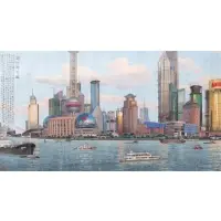 Lugiren, Lugiren, Pujain Glory Picture (The City of Shanghai), 2007, Mixed media in paper