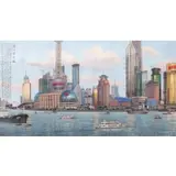 Lugiren, Lugiren, Pujain Glory Picture (The City of Shanghai), 2007, Mixed media in paper