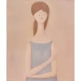 Antonio Bueno, Figura in Bleu (Figure in Blue), Oil on canvas
