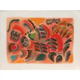 Alan Gussow, Chilly Morning, 1986, Mixed media, pastel on paper