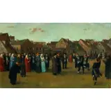 Tully Filmus, Wedding at Twilight Rome, Oil on canvas