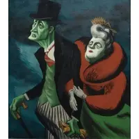 William Gropper, Untitled (The Wealth Age), Oil on panel