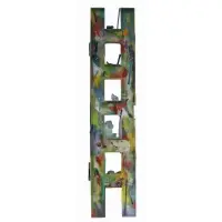 Therman Statom, Untitled, Ladder, Glass with mixed media