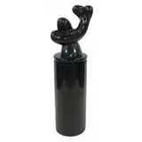 Daniel Kafri, Untitled, Marble sculpture on black lacquered pedestal