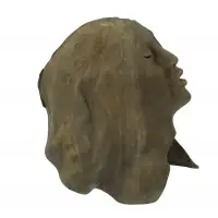 Mary Frank, Head, Bronze sculpture, signed