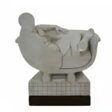 Robert Cremean, Purchased from ESTHER - ROBLES GALLERY in Jan 74, Marad in Bathtub, marble sculpture, apparently unsigned