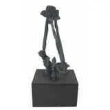 Dimitri Hadzi, Purchased directly from the artist by consignor's mother, Patinated bronze sculpture atop a marble base