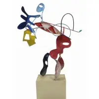 Peter Reginato, I am of two minds, Large indoor/outdoor painted steel sculpture