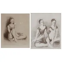 Untitled by Moses Soyer, 2 framed prints, sold Sep 2025