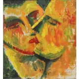 Sandro Chia, The Kiss, Offset lithograph signed and from an edition of 75