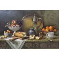 Susan Goetz, Still life, Oil on board, signed and dated 1983
