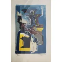 Fireangel by Ossip Zadkine, Lithograph in 10 colors, sold Sep 2025