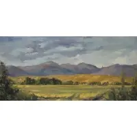 David H. Gettens, Landscape, Large oil on canvas, signed and dated