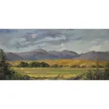 David H. Gettens, Landscape, Large oil on canvas, signed and dated
