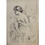 Pierre-Auguste Renoir, Untitled, Nude, Etching