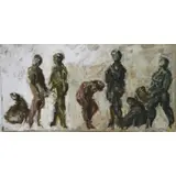 Maurice Golubov, People, Oil on boards