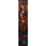 Fred Pierre, Grease Pole Treasures, Oil on board