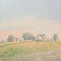 Janet Jennings, Bridgehampton Farm, 1986, Oil on canvas