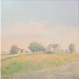 Janet Jennings, Bridgehampton Farm, 1986, Oil on canvas
