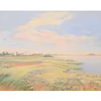 Janet Jennings, Wainscott Pond, 1986, Oil on canvas