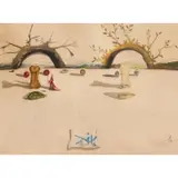 Salvador Dalí, Summer & Winter, Colored engraving