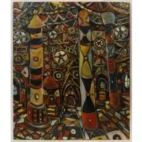 Chuck Connelly, Cathedrale #14, 2004, Oil on canvas