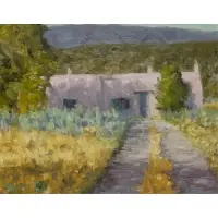 Stephen Day, The Pink Adobe, 1991, Oil on canvas