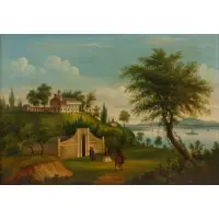 William Matthew Prior, Washington's Tomb at Mount Vernon, Oil on canvas