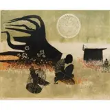 Walter H. Williams, Roots, 1965, Color woodblock on paper