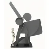 Ernest Trova, Untitled, Study Man Profile, patinated metal (probably bronze)