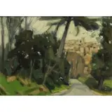 Michel Dureuil, Biot, Oil on canvas