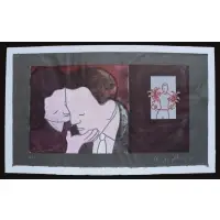 Ida Applebroog, I will go before thee and make the crooked places, Lithograph