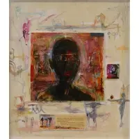 Donald Boudreaux, Free Me Africa, Mixed media, acrylic on board