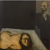 Do Hoang Tuong, She and He, 2002, Acrylic and oil on canvas