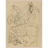 Max Beckmann, Circus (from Day and Dream), 1946, Lithograph on paper